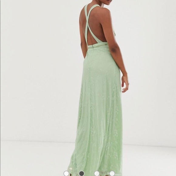 lace wrap maxi dress - Picture 5 of 5